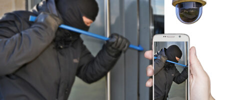 Austin security camera installation burglar breaking
